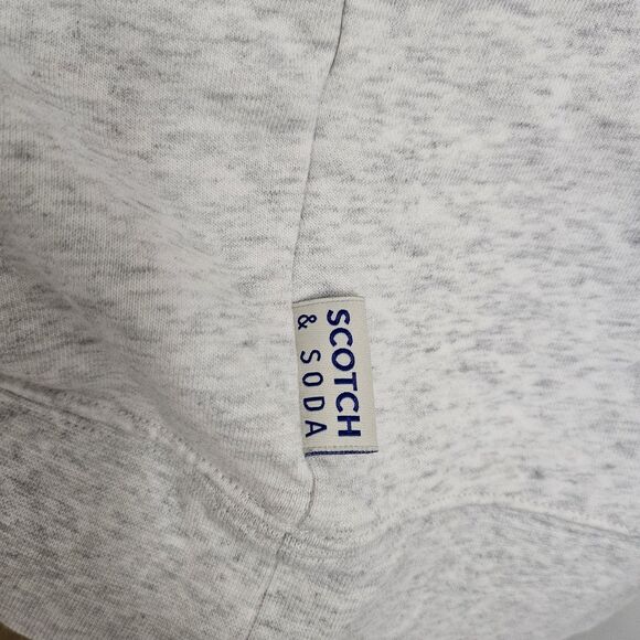 Scotch & Soda Amsterdam Couture Sweatshirt Men XXL Gray Pullover Melange Sweater - Picture 4 of 10